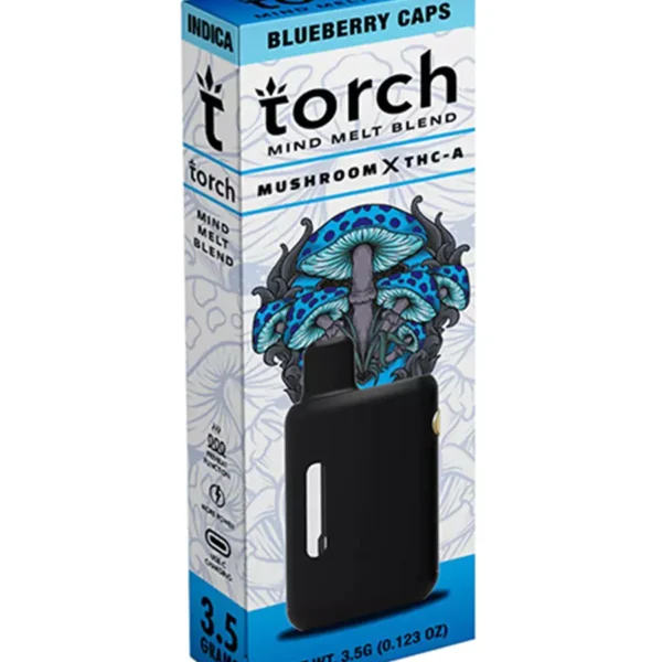 Prepare to embark on a truly unique journey with the Blueberry Caps Torch Mind Melt Mushroom x THC-A Blend Vape 3.5G. This exceptional product promises an unparalleled and mind …